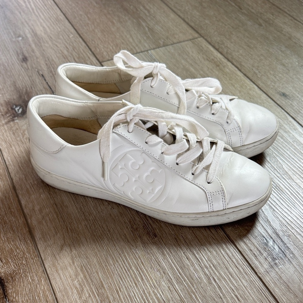 Tory Burch White Leather Women's Sneakers